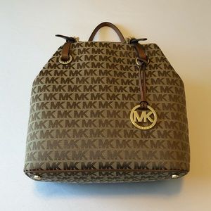 Michael Kors Brown & Beige Jet Set Item Grab Bag